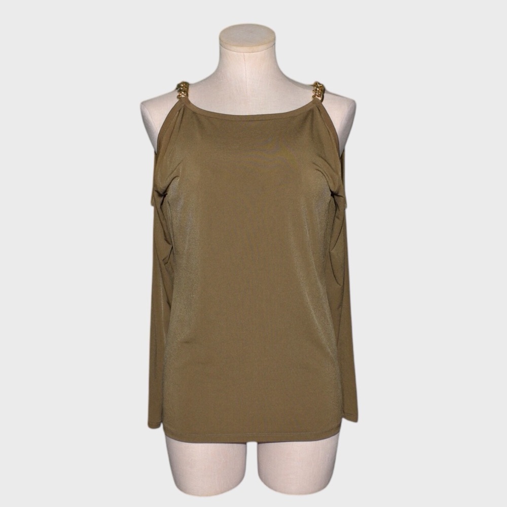 Michael Kors‎ Chain Strap Cold Shoulders Blouse Top